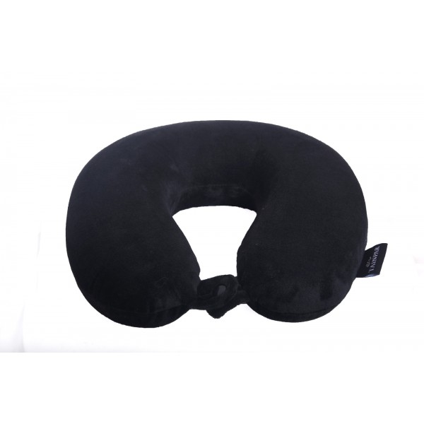 TAINPAR  U Shaped Memory Foam Travel Neck and Neck Pain Relief Comfortable Super Soft Orthopedic Cervical Pillows - Black